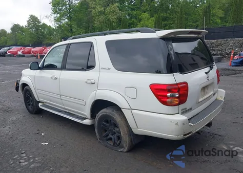 2004 Toyota Sequoia Limited V8 z USA, uszkodzony, nr VIN 5TDBT48A44S228011